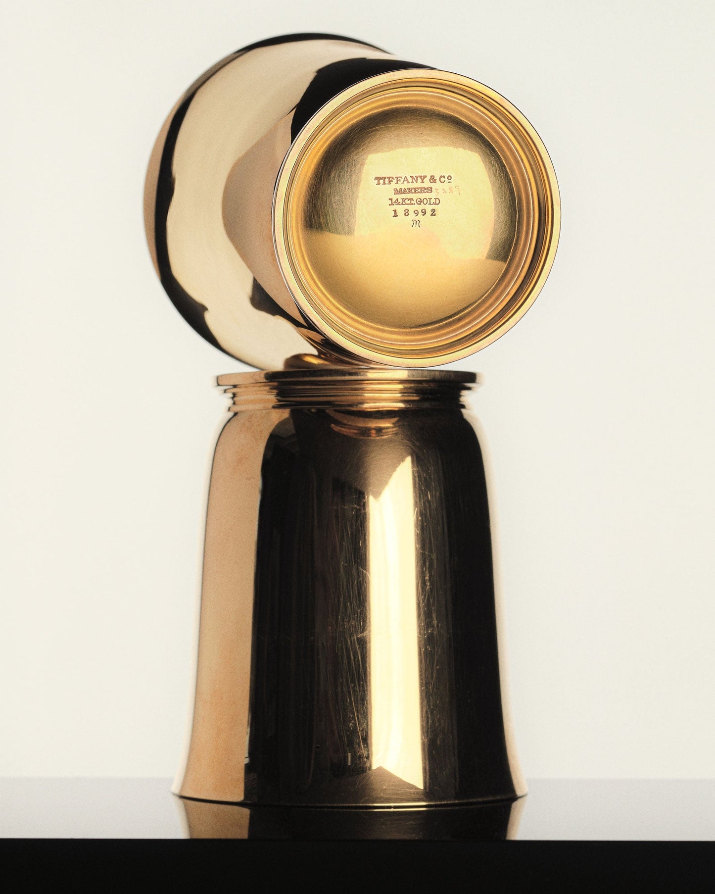 PAIR OF GOLD CUPS