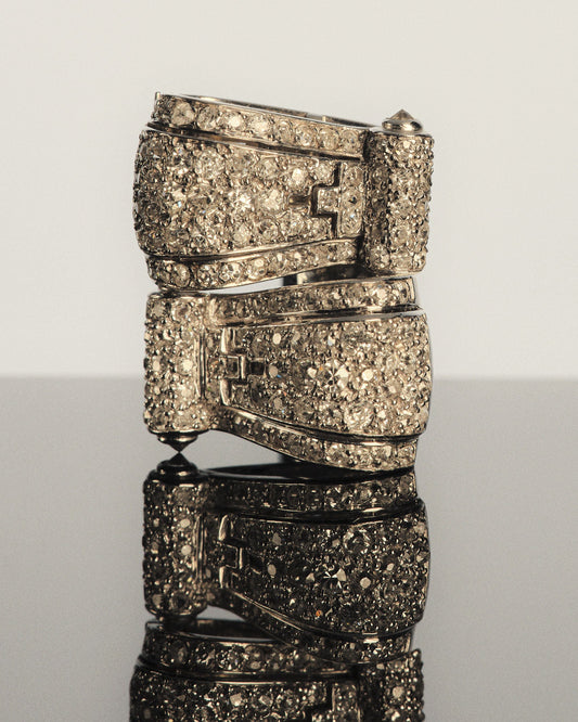 DIAMOND AND PLATINUM EAR CLIPS
